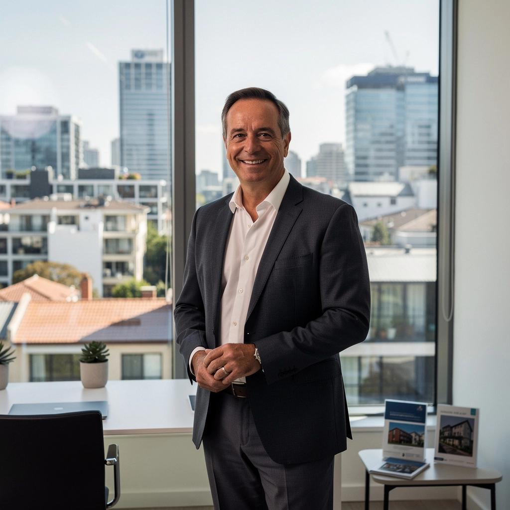 Ein Flipchart mit Notizen zu Mietstrategien und Marktanalysen in einem Schulungsraum.